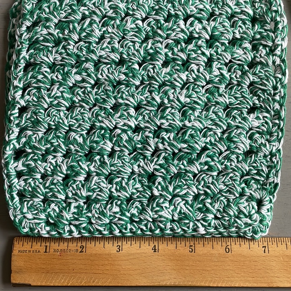 4 Hand Crocheted Washcloth Dishcloths - 100% Cotton - Picture 6 of 8